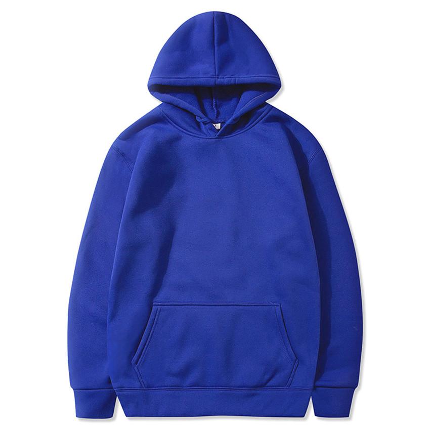 2025 Fashion Casual men's Color Hooded Sweatshirt Hoodie Pullover Top solidmen's
