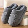 Fashion Fashion Mens Slippers EVA Cotton Slippers Home Warm Couples Shoes Soft Non Slip Flat Fur Slippers Winter Platform Women Slipper