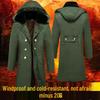 Men's Fleece-Lined Camouflage Over-the-Knee Winter Coat - Thickened Military Style for Cold-Proof Warmth