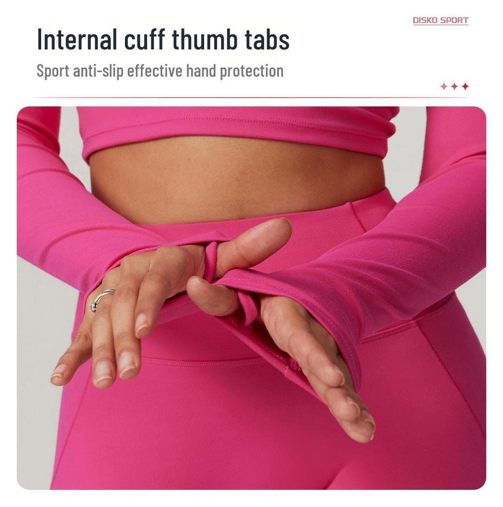 Женский костюм для йоги высокой интенсивности, быстросохнущий: Топ с длинным рукавом на молнии и юбка для бега