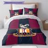 Bradford City AFC Pattern Bedding Set Quilt Cover Pillowcase Home Decor Gift (1 * duvet cover + 2 * pillowcase, without core)