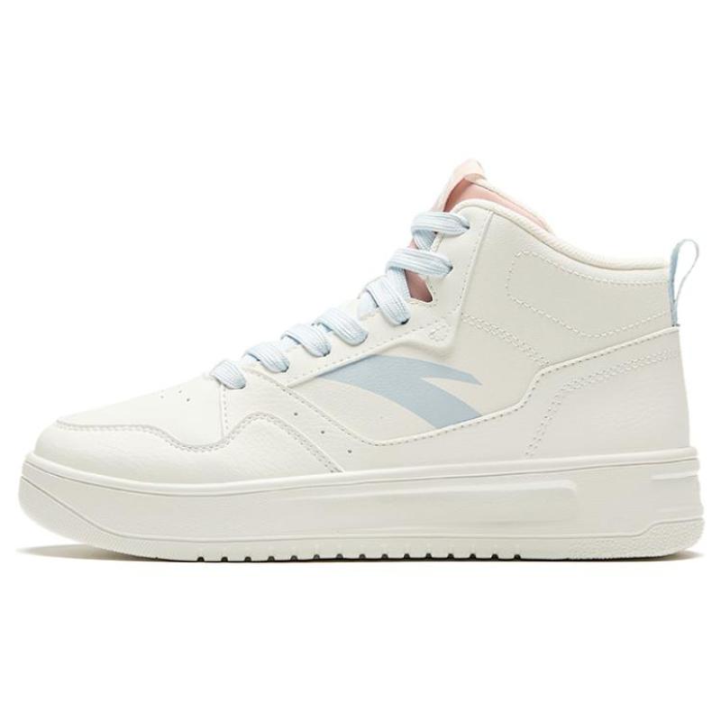 ANTA Skateboard Shoes Women's High top White Sneakers 922348002Q-2