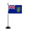 Drapeau De Table - Îles Pitcairn - 14 X 21 Cm - Polyester - Mât En Plastique - Impression Recto/verso