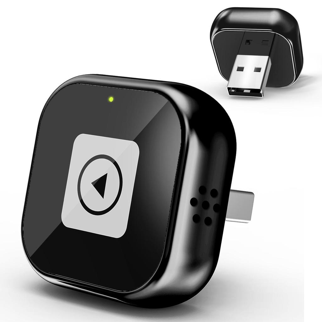 Трансграничный металлический 2-в-1 адаптер CarPlay и Android Auto с матовой отделкой