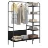 Clothing Rack Black 120 x 44 x 160 cm Engineered Wood