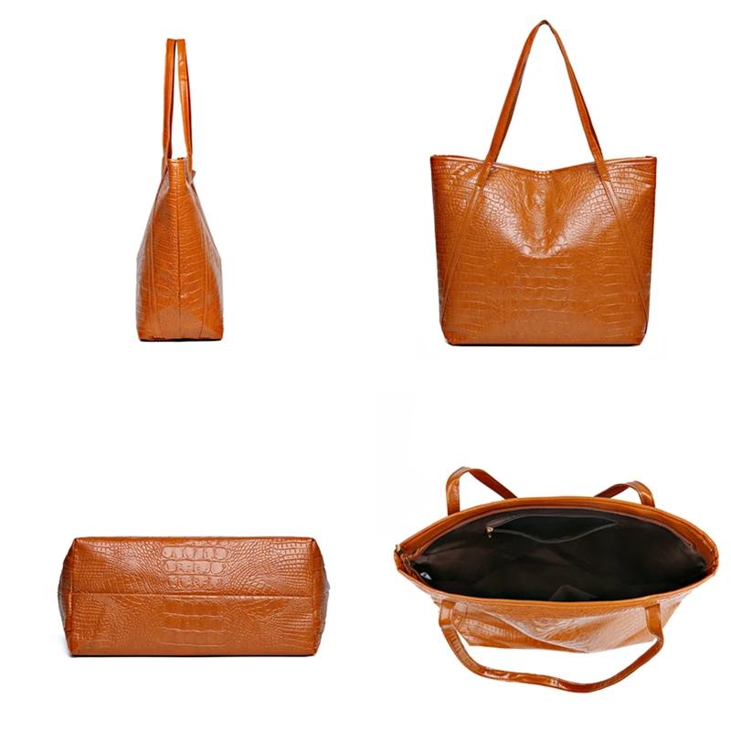 Large Capacity PU Leather Shoulder Bag for Women  Wild Women's Bags  High Quality  New