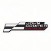 3D JCW John Cooper Works Metal Badge Sticker Front Grill Rear Trunk Emblem Decal