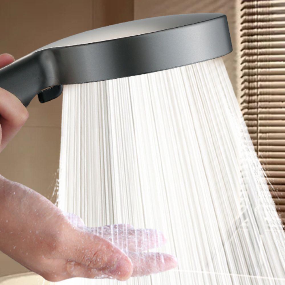 Extra-Wide Large Panel Handheld Shower Head 7 Modes Massage Shower Head Low Water Pressure