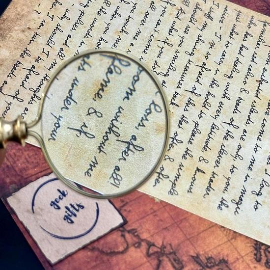 Увеличительное стекло Стимпанк Ретро Подарочный карманный монокль Костюм Карманные лупы Ручной работы