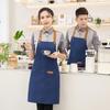 Водонепроницаемый фартук для мужчин и женщин, регулируемая длина, завязывающийся на талии, многокарманный фартук для кухни, гриля, ресторана, бара, кафе, салона красоты, маникюрной студии, униформа