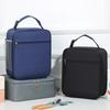 Insulated Reusable Lunch Bag Large Capacity with Slide Pocket Waterproof Buckle-designed Handle Portable Bento Bag