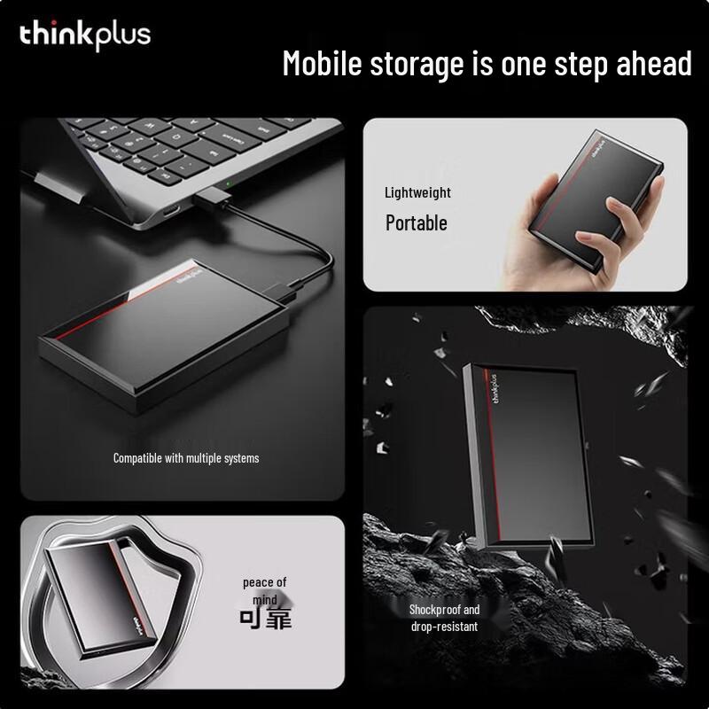 Lenovo ThinkPlus UD100 Портативный внешний жесткий диск USB 3.0