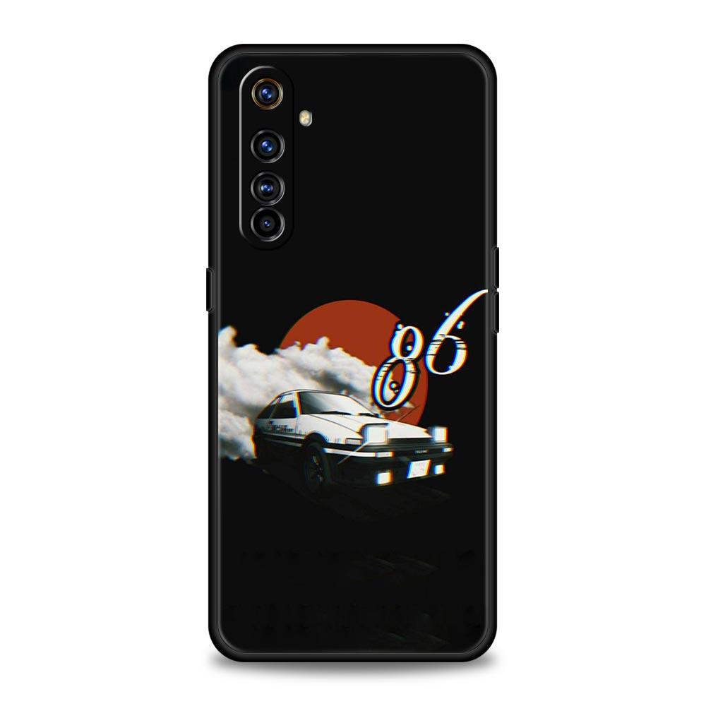 Чехол для телефона Initial D для Realme C67 C63 C55 C53 C35 C25 C21 GT 2 3 5 6 10 11 12 13 Pro Plus 5G Мягкий ТПУ Чехол для телефона Fundas Capas