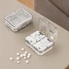 Sealed Double-Layer Pill Box Plastic Pill Splitter Practical Medicine Storage Box Elderly