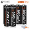 PALO 1.2V 2a AA Rechargeable Battery AA NiMH 1.2V Aa Rechargeable Batteries for Remote Control Toy Camera Battery