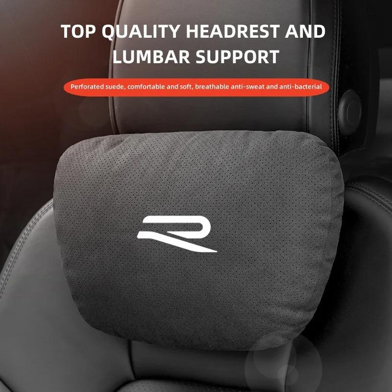 DOG1 For Volkswagen VW Rline TOURAN PASSAT TIGUAN POLO GOLF Sportage Ceed Soul Car Headrest Neck Support Seat Lumbar Cushion Soft