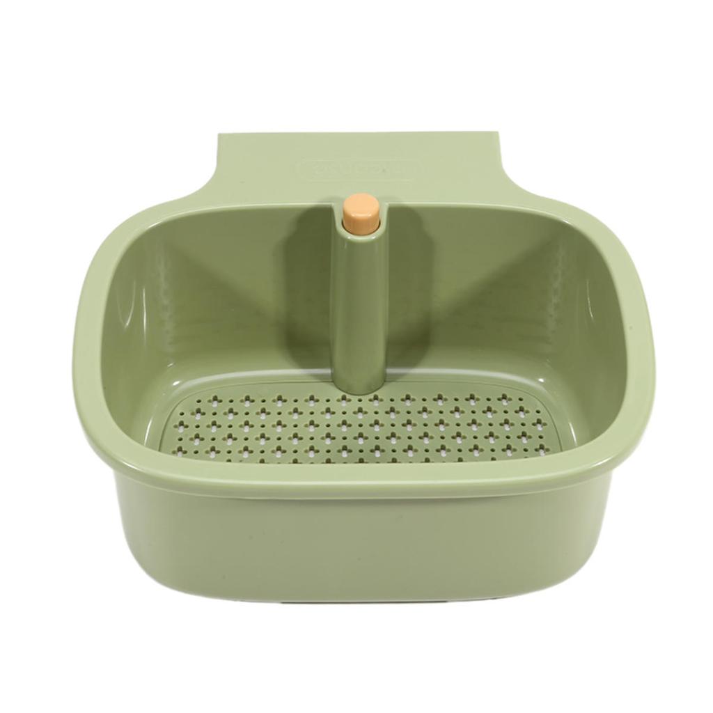 Kitchen Sink Filter Basket Sink Washing Basin Anti Leak Filter Basin One Click Press Type Grid Drain Storage Rack Strainer