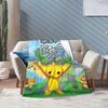 Wobbly Life Sandbox Game Coral Fleece Plush Throw Fashion Blanket Cartoon Funny for Bedspreads Knitted Fashion Blanket Office Warm Breathabl