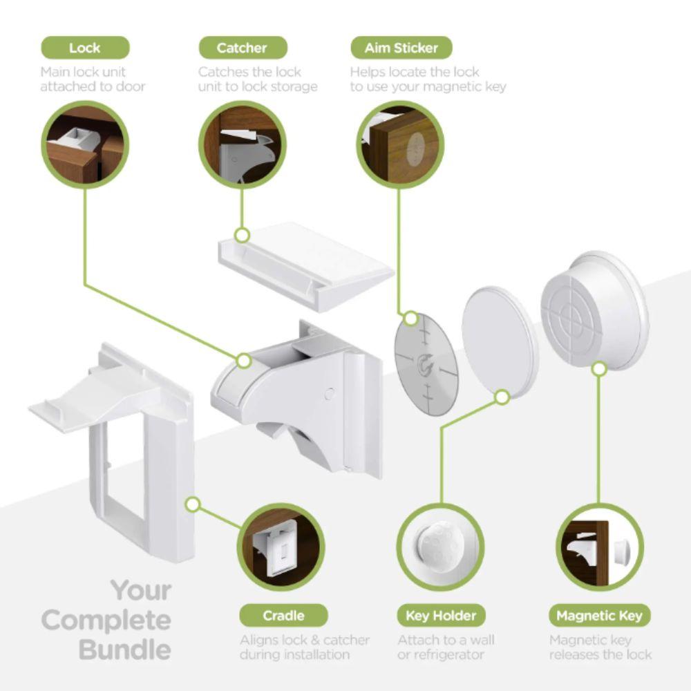 Self-adhesive Baby Safety Lock Invisible Lock Invisible Magnetic Locks Kids Security