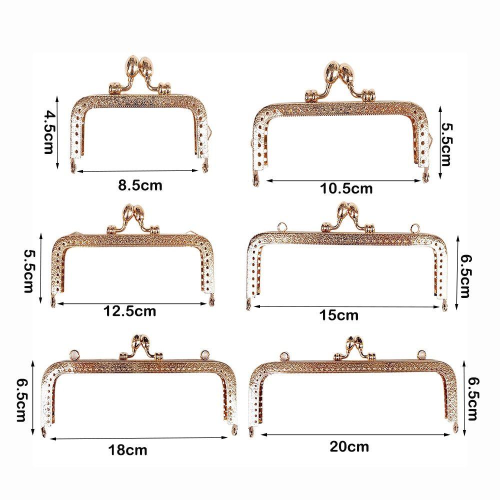 Vintage Purse Frame Kiss Clasp Metal Bag Kiss Clasp Lock Bag Frame Buckle  Handle Bag Accessories