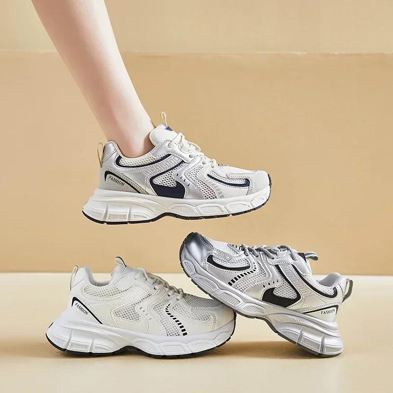 Running Shoes Breathable Sport Fashion Sneakers Women Athletic Outdoor Training Jogging Walking Tennis Shoes Zapatillas Mujer