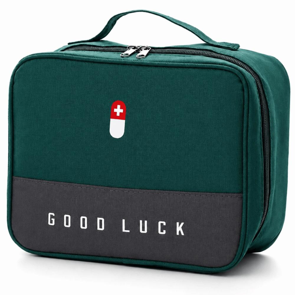 2 Pcs Portable Medicine Storage Bag Oxford Cloth Medical Supplies Organizer Bag Traveling