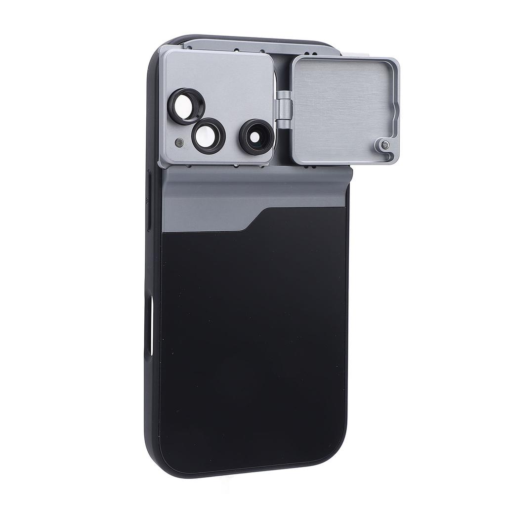 3 в 1 телефонный объектив для камеры с чехлом из алюминия TPU оптическое стекло макро телеобъектив «рыбий глаз» для 16