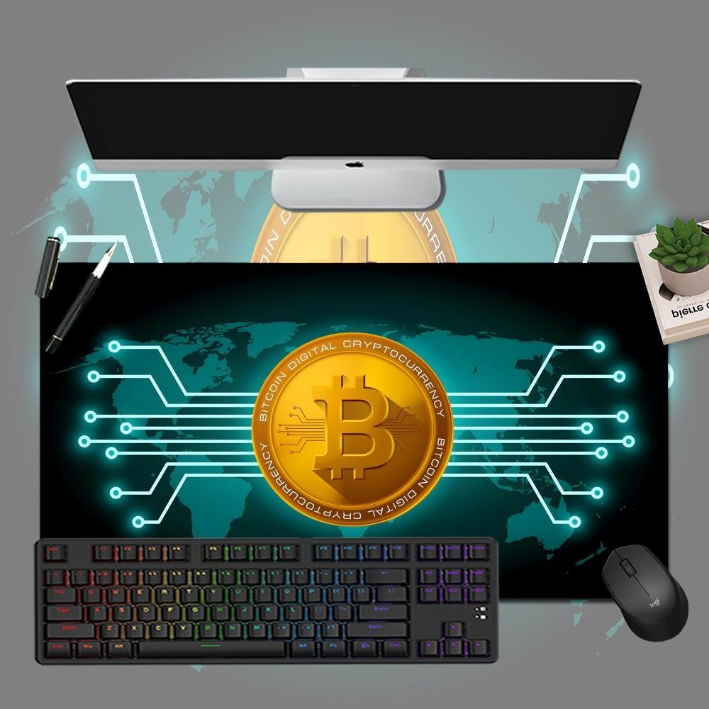 Коврик для мыши Bitcoin Коврик для мальчика Натуральная резина Игровой коврик для мыши Настольный коврик Размер Для игр World Of Tanks CS GO Zelda