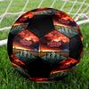 stranger things Indoor Soccer Ball Colorful Machine Stitched PVC Size 5 Team Training Competition Ready Durable High-Bounce Cool Sports Gift