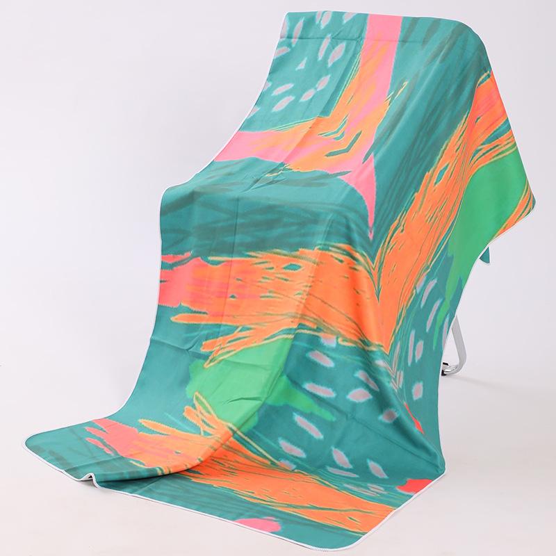 Locomotive Enthusiasts Sports Towels Quick-drying Double-sided Velvet Beach Towels Printed Bath Towels