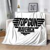 Классическое 3D одеяло Top Gun с вывеской фильма, мягкое одеяло для дома, спальни, кровати, дивана, пикника, путешествия, офиса, покрывало для отдыха, детское одеяло
