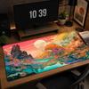 Colorful Large Gaming Mouse Pad XXL Sunset Valley Canyon Deskmat Non-Slip Rubber Game Mouse Mat Computer Keyboard Mats Gamer