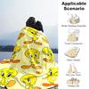 1pc Blanket Tweety Print Design, Lightweight Blanket for Sofa, Bed- Soft &Warm, Gift for All Seasons like Christmas, Halloween
