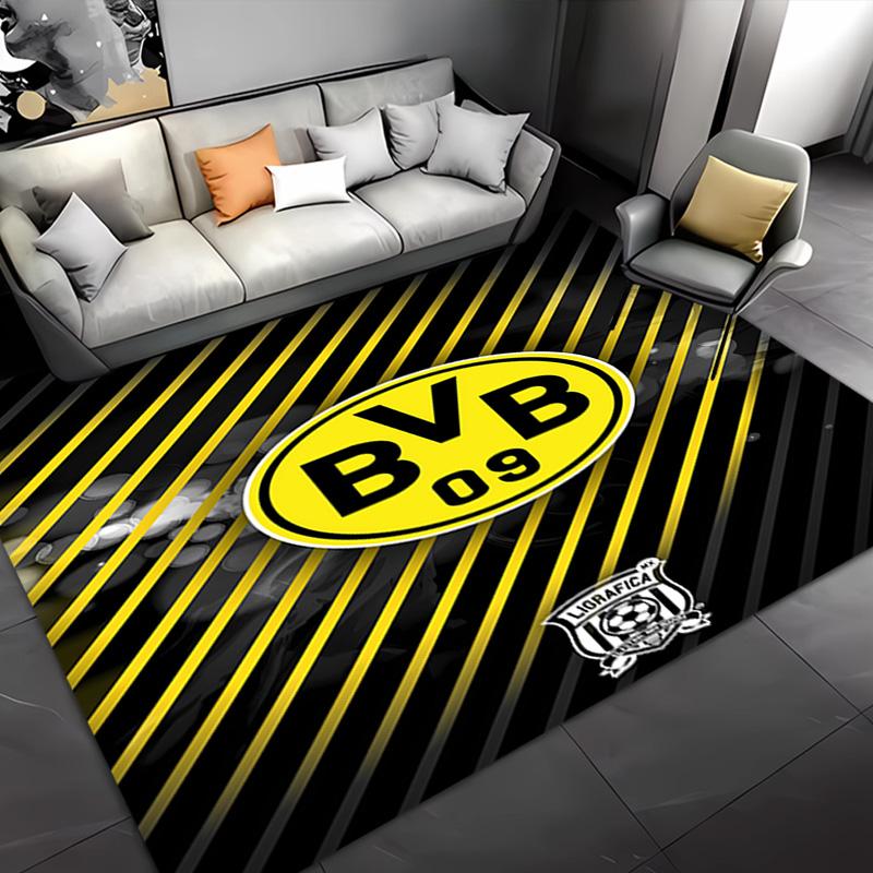 1pc Borussia Dortmund Entrance Mat, Non-Slip Mat Area Rug,Room Decor, Outdoor Decor, Kitchen Rug,Doormat - Machine Washable, Easy to Clean