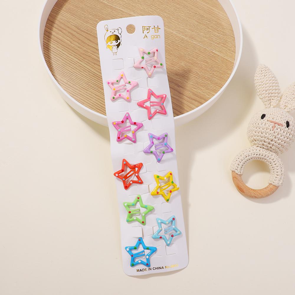 10 шт./лот Милая форма BB Заколки для волос Y2k Металлические заколки Набор Женщины Девушки Ребенок Зажимы для волос Кофейный Молочный цвет Заколки Аксессуары