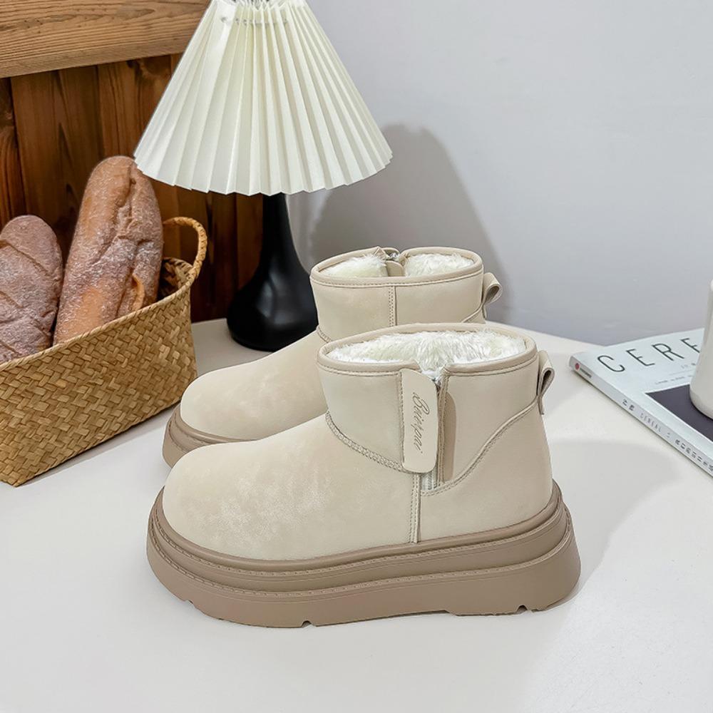 Winter Womens Boots Short Boots Women Cotton Shoes Round Headed Casual Warm Snow Boots for Women Warm Shoes