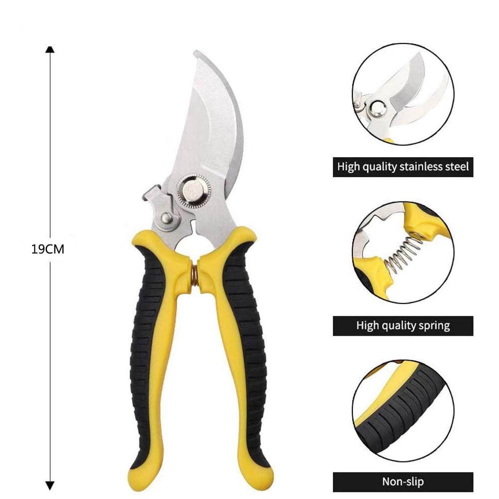 1PC Pruner Garden Scissors Professional Sharp Bypass Pruning Shears Tree Trimmers Secateurs Hand Clippers For Garden Beak Scissors