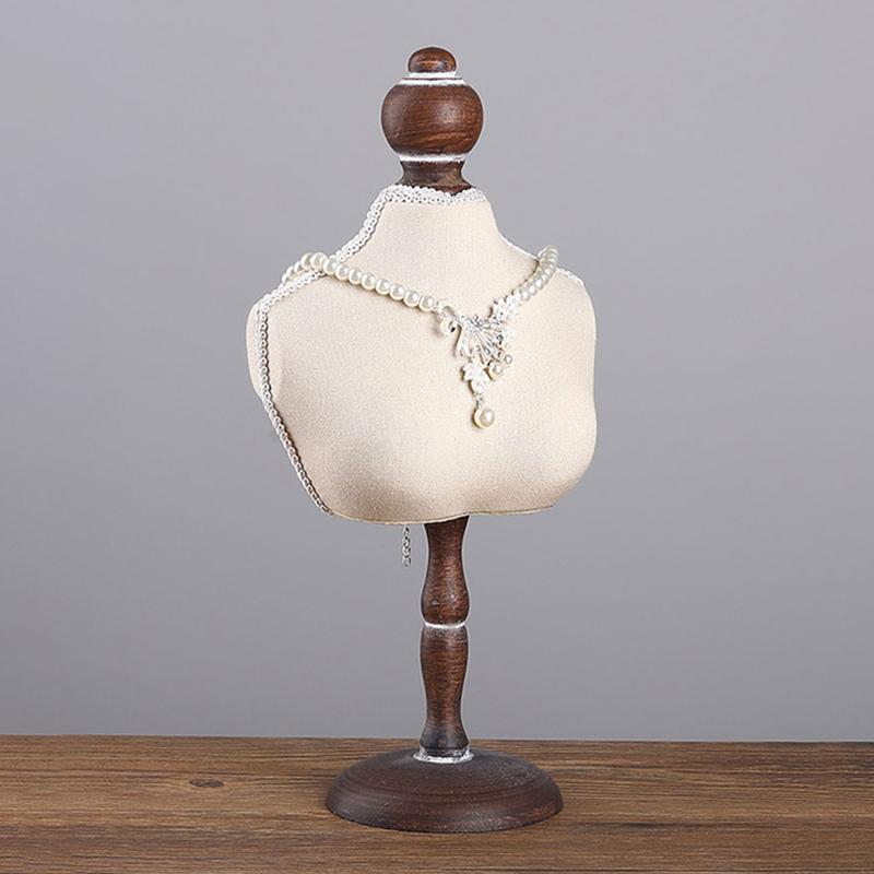 Портретная шейная витрина для ожерелий Вертикальная витрина Ювелирные витрины Органайзер Стойка Прямая трансляция Ожерелья Фигурки Украшения Дисплей Аксессуары