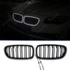 Car Double Line Front Luminous Grille Led Light Racing Grille For BMW 5 Series F10 F11 F18 2010-2017 ABS Black Body Kits Tuning