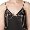 Stonefans 2023 Pentagram Chest Chain Jewellery Rhinestone Necklace Bikini Accessories Sexy Bikini Nightclub Body Chain Jewelry