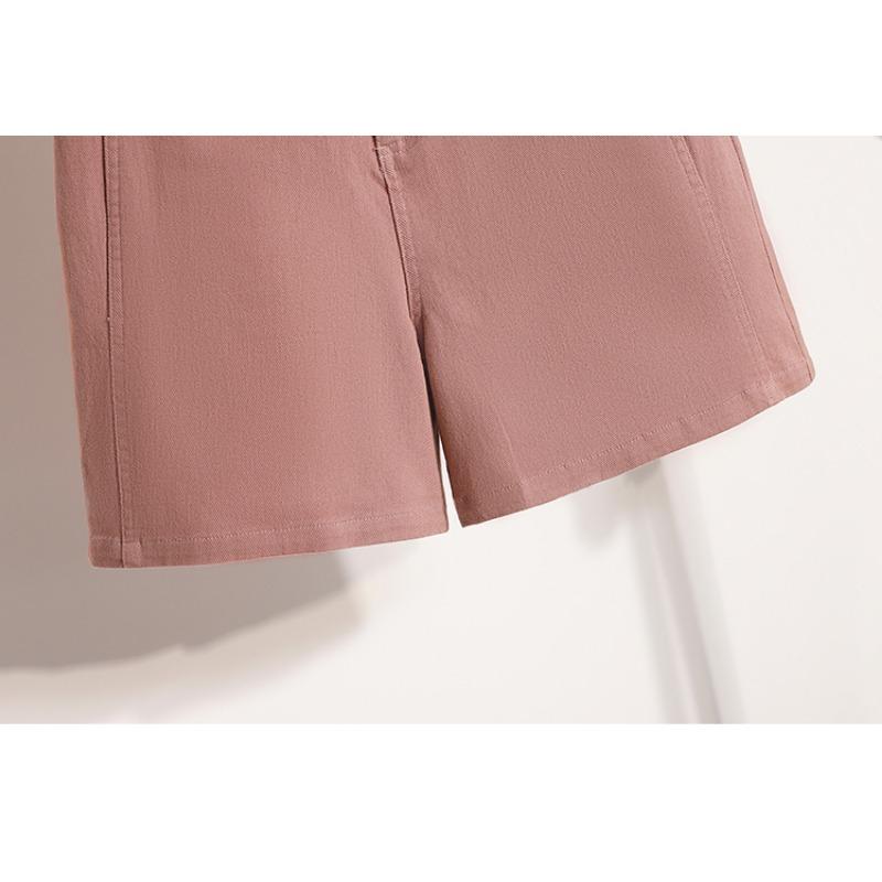 DIMANAF Plus Size 2025 Женские шорты, брюки, летние эластичные однотонные свободные джинсы-шаровары, короткие базовые брюки с высокой талией