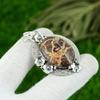 Natural Coconut Jasper Gemstone Pendant 925 Sterling Silver Indian Jewelry