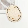 Круглое Овальное Дно Сумки из Искусственной Кожи с Отверстиями для DIY Домашнего Декора Ручной Работы Вязаная Сумка Крючком Дно Сумки Аксессуары