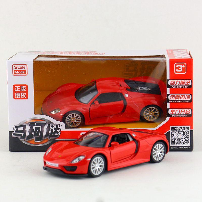 Масштаб 1/36, литая модель автомобиля 918, игрушечный автомобиль из цинкового сплава для детей, игрушечный автомобиль с откатным механизмом для малышей, подарок для мальчиков и девочек