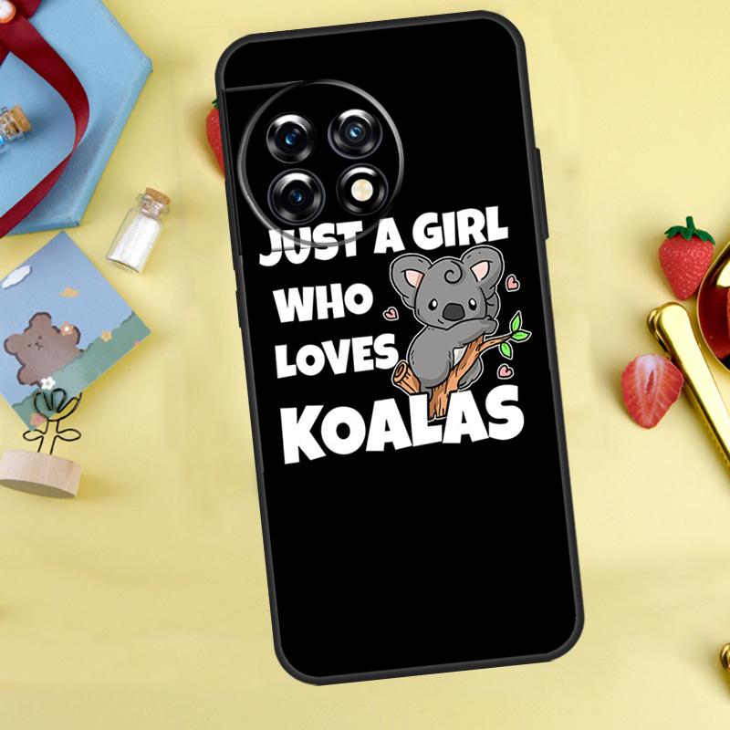Cute cartoon watercolor animal koala Case For OnePlus Nord 5 CE 2 3 4 Lite N20 N30 OnePlus 15 12R 13R 13 12 11 10 10T 13T Cover