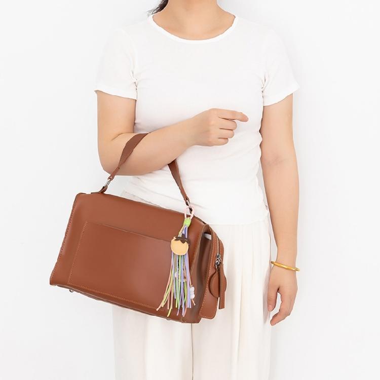 Универсальный богемный стиль ПУ оболочка бисер брелок набор для рукоделия с игривым фруктовым дизайном и регулируемой отделкой кисточками