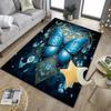 Purple Butterfly Garden Office Rug Chair Mat, Entryway Carpet, Suitable for Front Door, Bedroom, Living Room, Desk, Holiday Gift