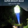 5 LED Flashlight USB Rechargeable Super Bright Outdoor Multi-function Waterproof Long-range Spotlight Battery Indicator COB Flood Light 4 Mode