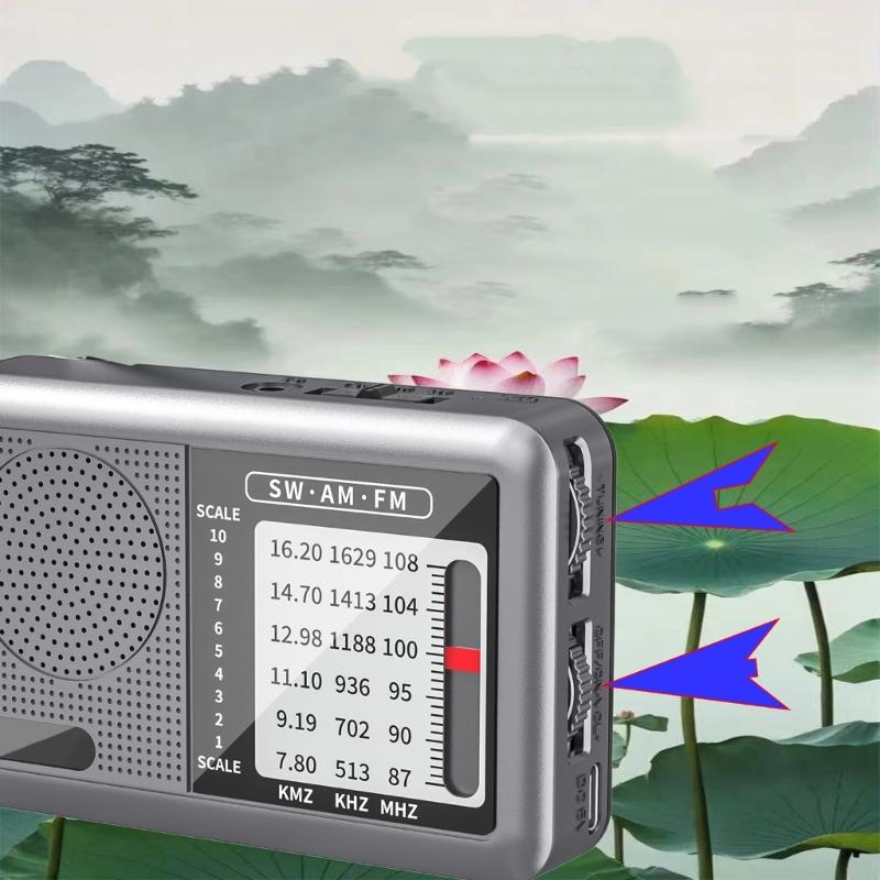 Портативное радио AM FM Коротковолновое радио AM FM Погодное радио Звуковое оборудование Отличный прием Наушники Транзисторное радио