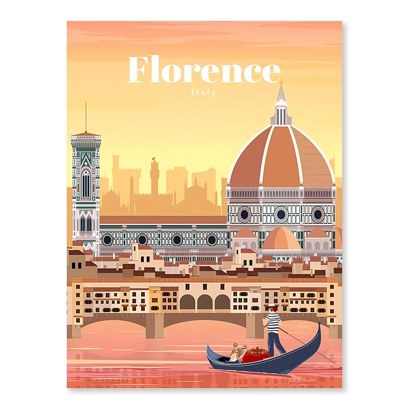 Nordic City Posters Paris London Tokyo Famous Cities Wall Art Canvas Painting Living Room Decorative Paints Picture Home Decor